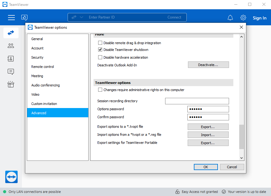 How to disable TeamViewer on PC