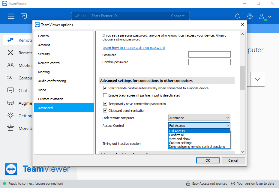 Controls not responding on TeamViewer for Mac
