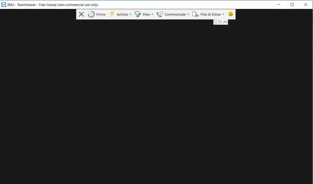 Error connecting to TeamViewer - black screen