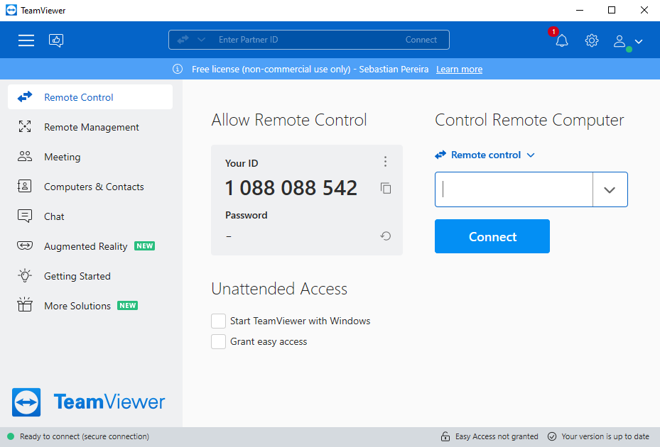How to use TeamViewer for remote control