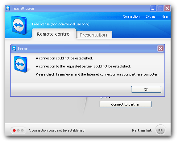 teamviewer vpn not working windows 10